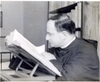 Roma, Collegio Santa Monica, nello studio - 1950