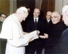 Roma, omaggio al Papa per dedica volume 'Discorsi di Sant'Agostino' - 1980